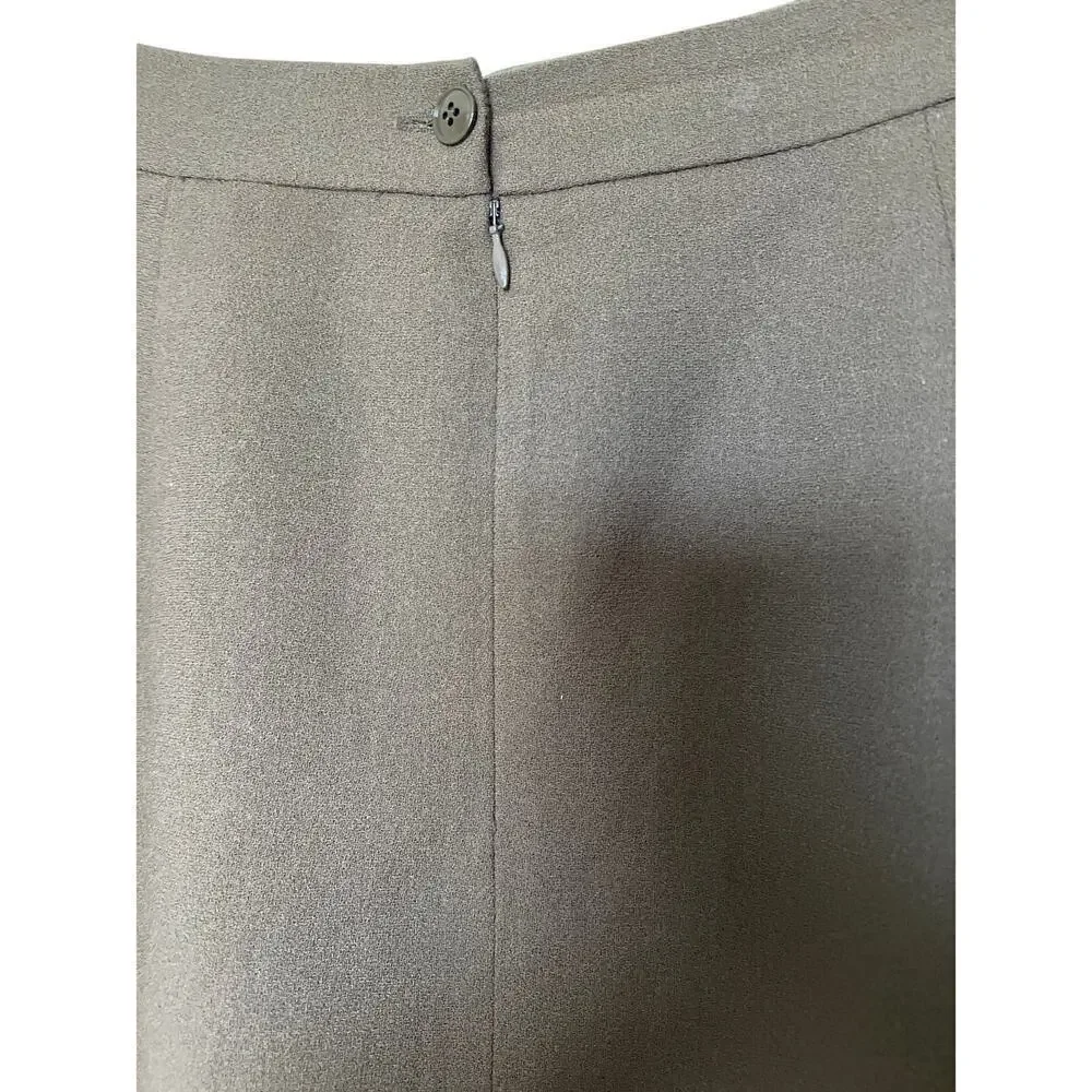 Valerie Steven’s Women’s Fully Lined Brown Wool Skirt Size 14.